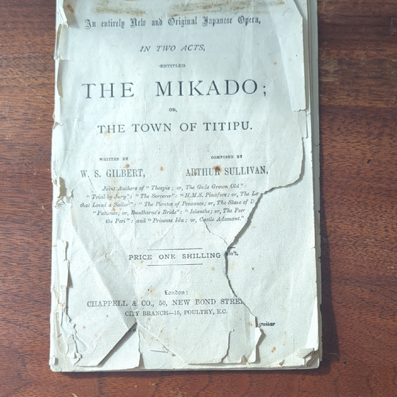 1885 Mikado Script - Picture 1 of 4